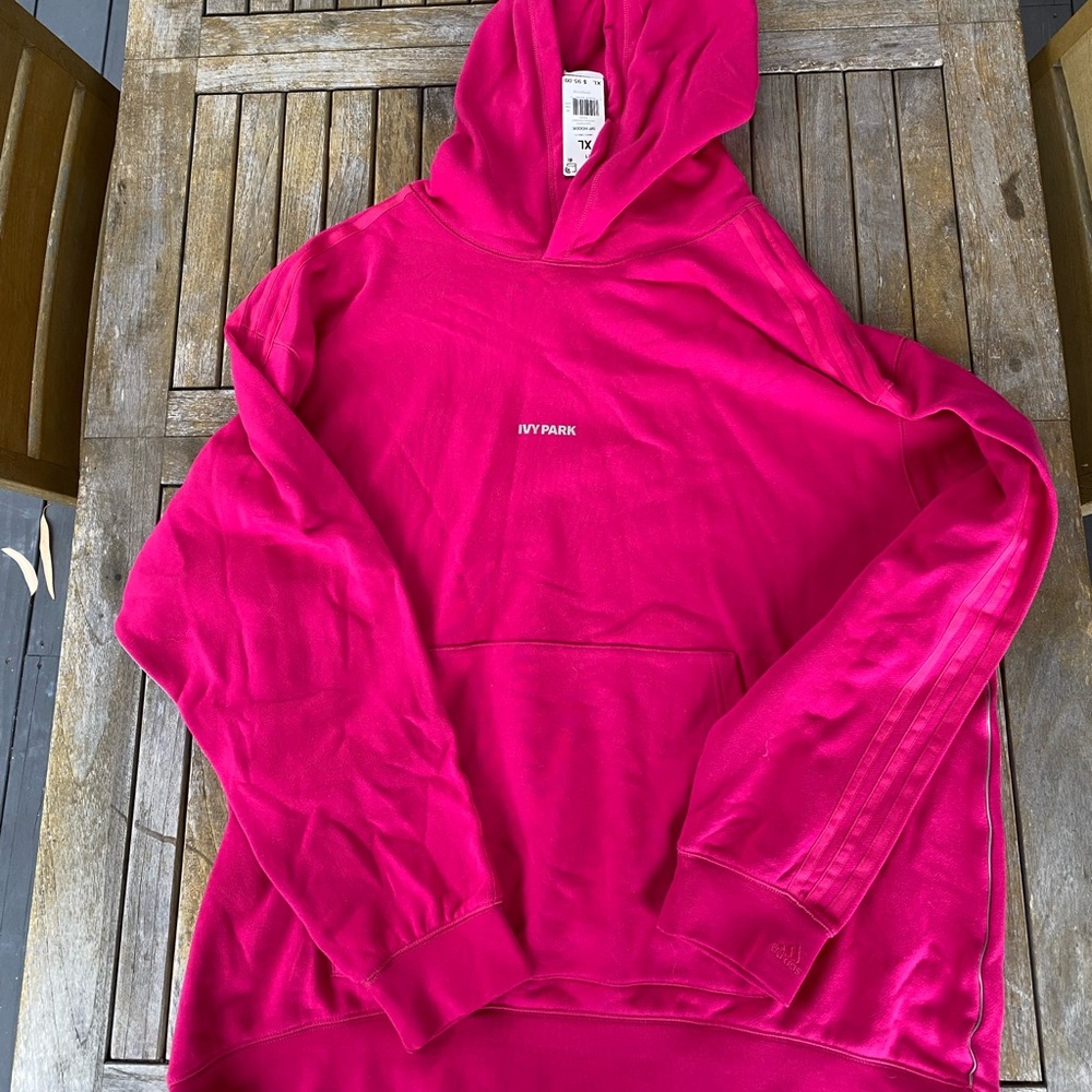 Adidas x Ivy Park Hot Pink Hoodie